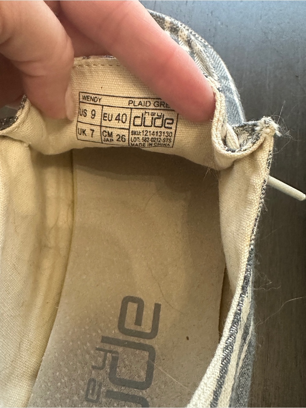 Hey Dude Casual Shoes in Gray and Cream - Picture 3 of 4